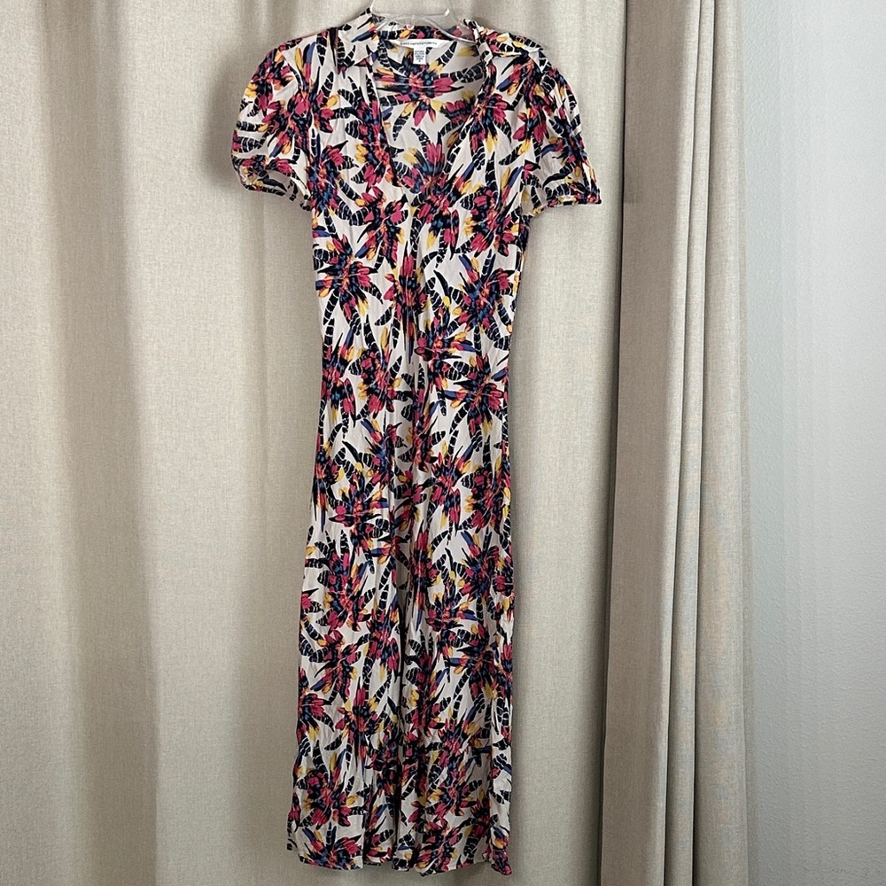 Diane Von Furstenberg Silk Blend Midi Dress